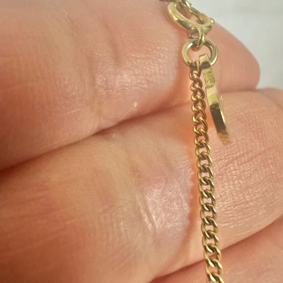 Vintage Christian Dior CD Logo Gold Chain Necklace Designer Jewelry - Picture 7 of 9